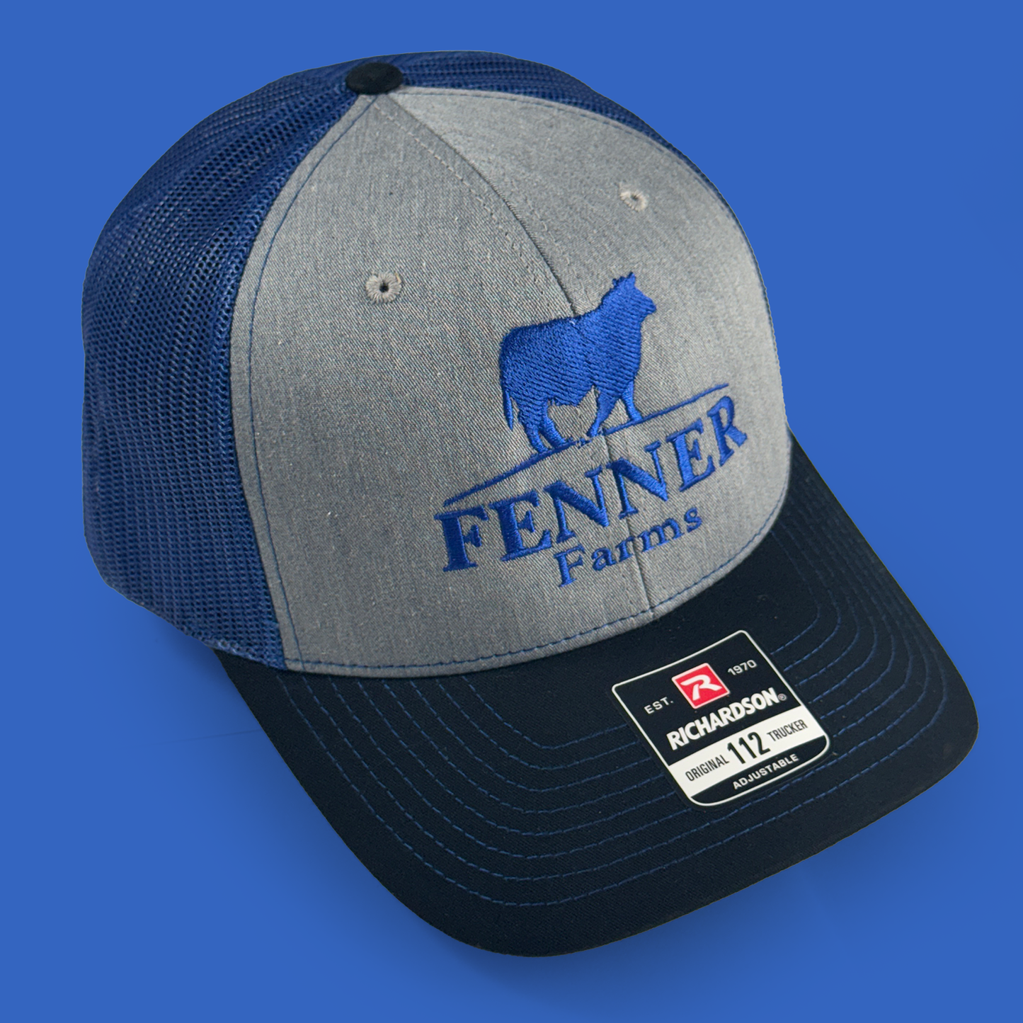 Richardson 112 - Heather Grey/Royal/Black