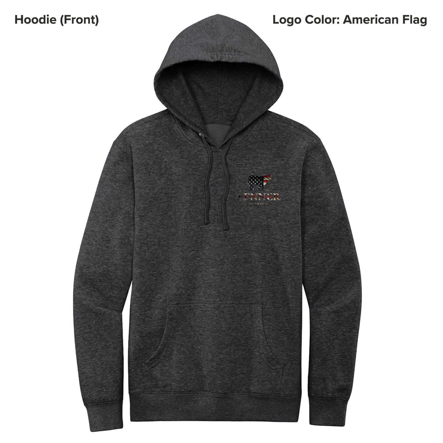 Fleece Hoodie - Dark Heather