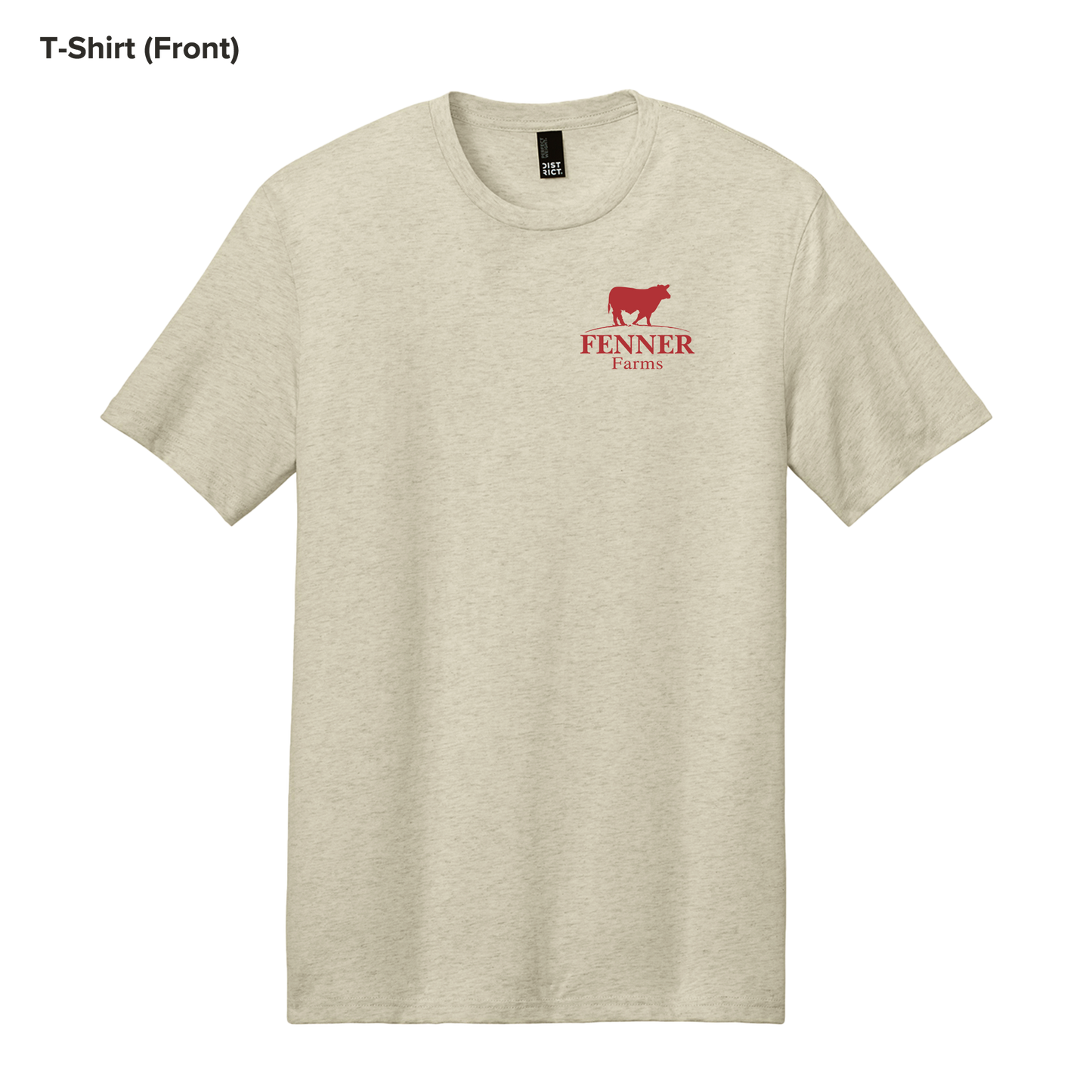 NEW - T-Shirt - Limited Edition - USA Cow (Oatmeal Heather)