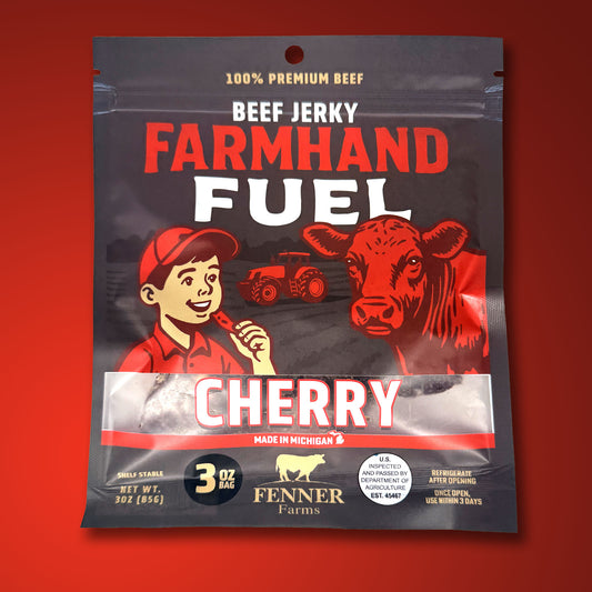 Cherry Beef Jerky - Fenner Farms Farmhand Fuel